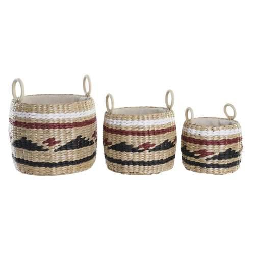 Set košara DKD Home Decor Prirodno vlakno (30 x 30 x 25 cm) Cijena