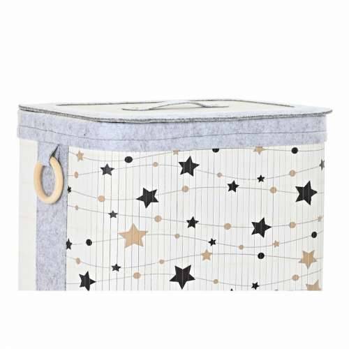 Set Košara DKD Home Decor Bijela Crna Siva zlatan Bambus Zvijezde 41 x 31 x 42 cm (4 Dijelovi) (2 kom.) Cijena