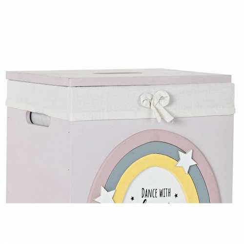Set Košara DKD Home Decor Rumena Bijela Siva Roza Paulovnija Children’s 40 x 30 x 55 cm (5 Dijelovi) (5 kom.) Cijena
