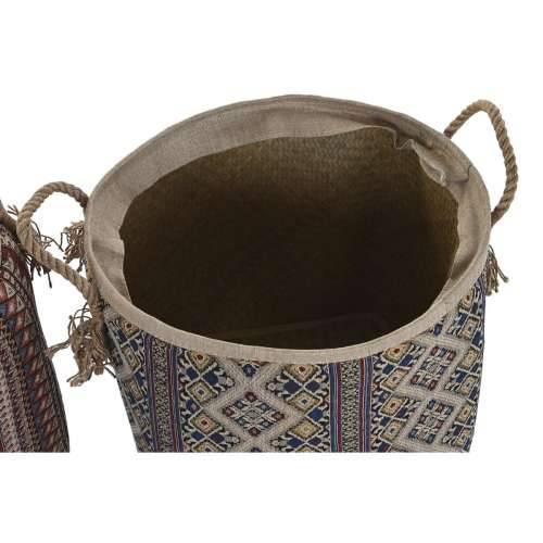košara DKD Home Decor 40 x 40 x 48 cm juta Morska trava Boho (2 kom.) Cijena