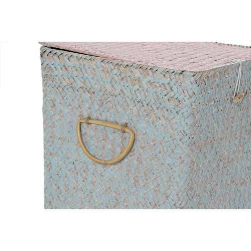 Set Košara DKD Home Decor Roza Nebeški Boho 37 x 37 x 50 cm (3 Dijelovi) Cijena