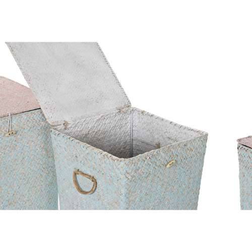 Set Košara DKD Home Decor Roza Nebeški Boho 37 x 37 x 50 cm (3 Dijelovi) Cijena