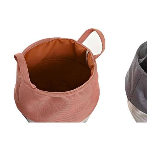 Košara za prljavo rublje DKD Home Decor Siva Oranžna 28 x 28 x 30 cm (3 kom.) Cijena
