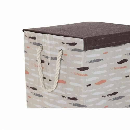 Košara za prljavo rublje DKD Home Decor S poklopcem 36 x 36 x 55 cm Siva Oranžna (3 kom.) Cijena