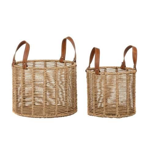 Set košara DKD Home Decor 32 x 32 x 26 cm Metal Uže 32 x 32 x 39 cm Boho Cijena
