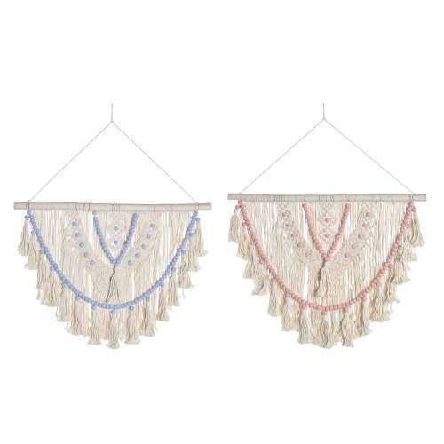 Zidni Ukras DKD Home Decor 70 x 3 x 85 cm Plava Roza Krema (2 kom.) Cijena