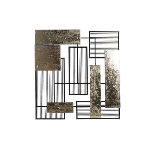 Zidni Ukras DKD Home Decor 89 x 4,5 x 97 cm Apstraktno Crna zlatan moderan Cijena