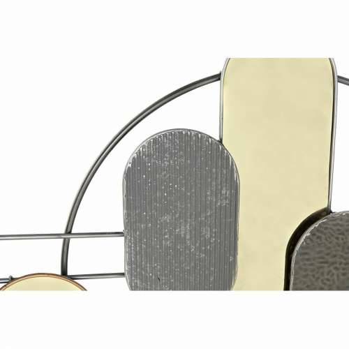 Zidni Ukras DKD Home Decor Siva zlatan Metal PVC moderan (130 x 5 x 80,6 cm) Cijena