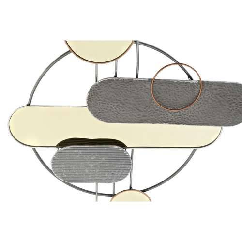 Zidni Ukras DKD Home Decor Siva zlatan Metal PVC moderan (130 x 5 x 80,6 cm) Cijena