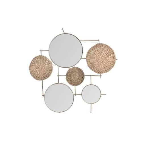 Zidni Ukras DKD Home Decor Ogledalo Prirodno Metal Smeđa Bakar Vlakna (72 x 3,5 x 74 cm) Cijena