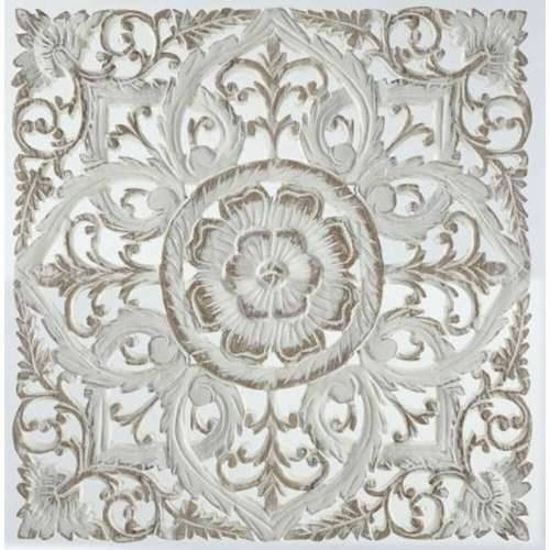 Zidni Ukras DKD Home Decor Bijela Mandala Drvo MDF (60 x 2 x 60 cm) Cijena