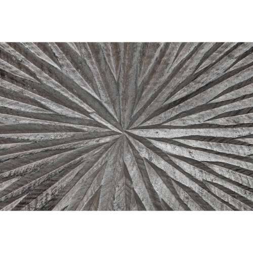Zidni Ukras DKD Home Decor 3D 121,5 x 2,5 x 122 cm Srebrna moderan Cijena