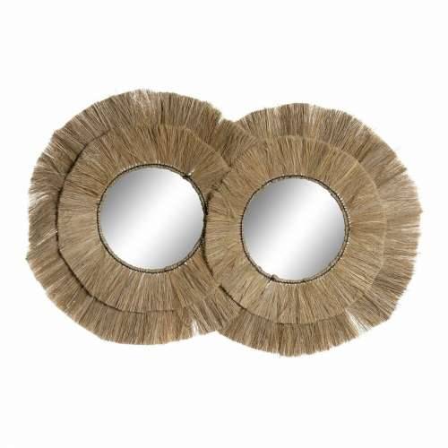 Zidno ogledalo DKD Home Decor Prirodno Bali 117 x 6 x 77 cm Cijena