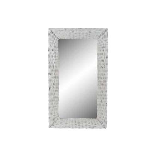Zidno ogledalo DKD Home Decor Bijela Cottage pleteno 87 x 4 x 147 cm Cijena