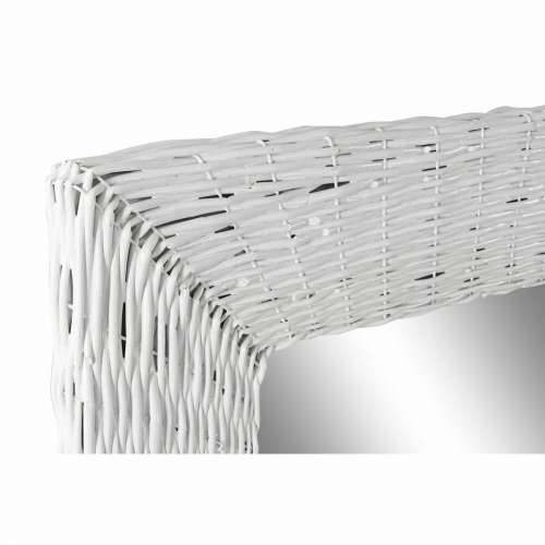 Zidno ogledalo DKD Home Decor Bijela Cottage pleteno 87 x 4 x 147 cm Cijena