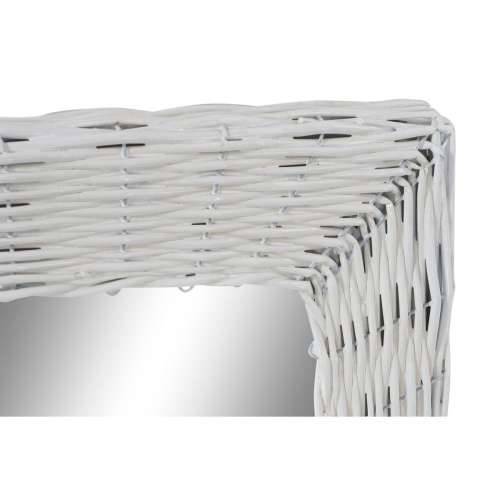 Zidno ogledalo DKD Home Decor Bijela Cottage pleteno 53,5 x 4 x 62,5 cm Cijena