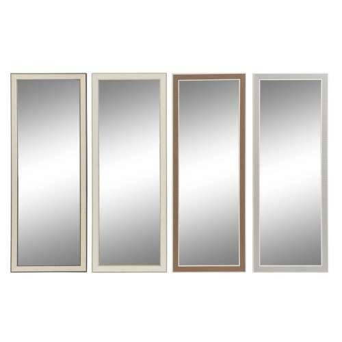Zidno ogledalo DKD Home Decor Bijela Smeđa Tamno sivo 36 x 2 x 95,5 cm (4 kom.) Cijena