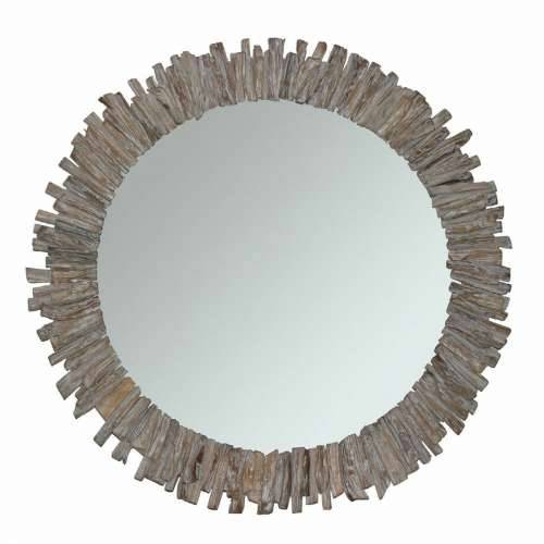 Zidno ogledalo DKD Home Decor Jela Kristal 60 x 4 x 60 cm Bijela Alpino Debla Cijena