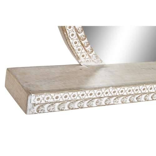 Zidno ogledalo DKD Home Decor Bijela Prirodno Indijac 93 x 15,2 x 76,2 cm 90 x 16 x 76 cm Cijena
