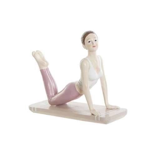 Ukrasna figura DKD Home Decor Roza Yoga Scandi 16 x 6 x 13 cm Cijena