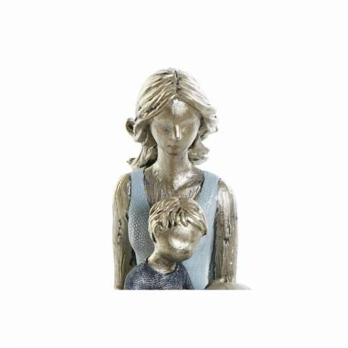 Ukrasna figura DKD Home Decor Plava zlatan Dama 15 x 9,5 x 18 cm Cijena
