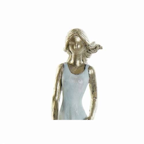 Ukrasna figura DKD Home Decor 16 x 9,5 x 24 cm Plava zlatan Obitelj Cijena