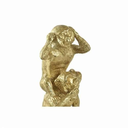 Ukrasna figura DKD Home Decor zlatan Majmuni 9 x 7 x 25 cm Cijena
