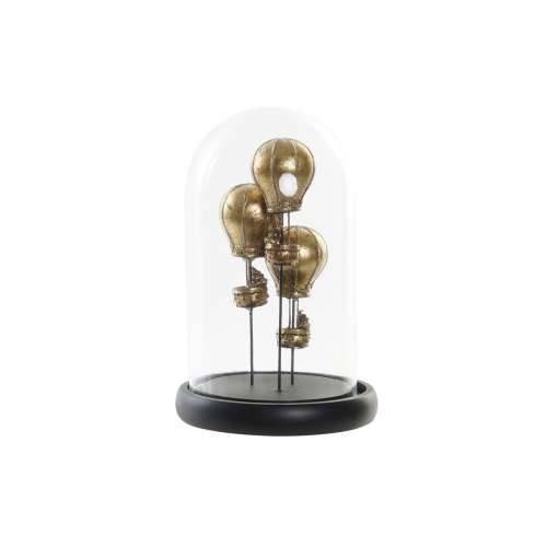Ukrasna figura DKD Home Decor Crna zlatan 14 x 14 x 22 cm Cijena
