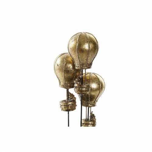 Ukrasna figura DKD Home Decor Crna zlatan 14 x 14 x 22 cm Cijena