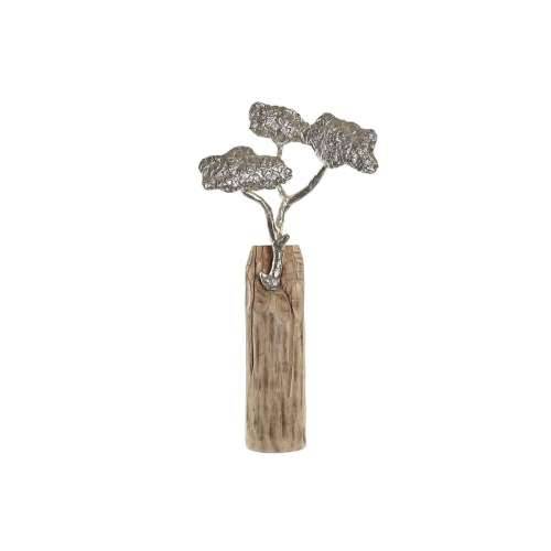 Ukrasna figura DKD Home Decor Deblo Srebrna drvo Smeđa Aluminij Kolonijalni Drvo Manga (26 x 11 x 51 cm) Cijena