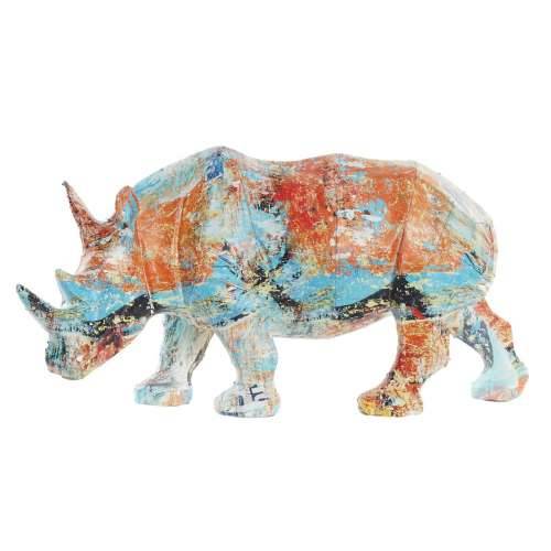 Ukrasna figura DKD Home Decor 34 x 12,5 x 16,5 cm Pisana Nosorog moderan Cijena