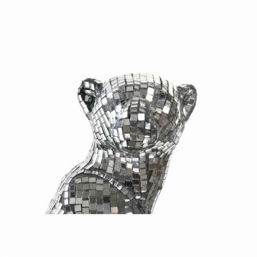 Ukrasna figura DKD Home Decor Srebrna Leopard Smola (19,5 x 16 x 31,5 cm) Cijena