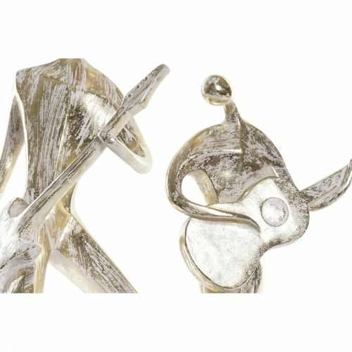 Ukrasna figura DKD Home Decor 21 x 13 x 42 cm 17 x 7,5 x 33 cm zlatan Glazbenik (2 kom.) Cijena