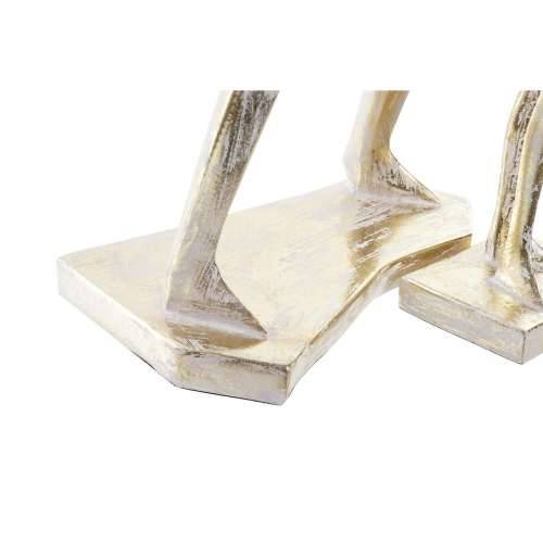 Ukrasna figura DKD Home Decor 21 x 13 x 42 cm 17 x 7,5 x 33 cm zlatan Glazbenik (2 kom.) Cijena