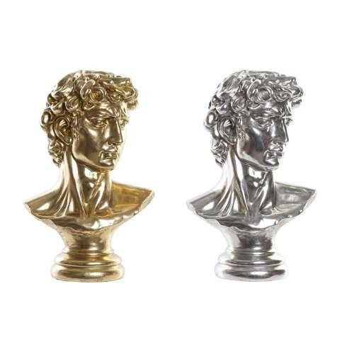 Ukrasna figura DKD Home Decor 24,5 x 17,5 x 36 cm Srebrna zlatan Bista Neoklasični (2 kom.) Cijena