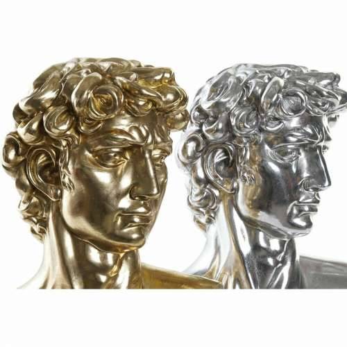 Ukrasna figura DKD Home Decor 24,5 x 17,5 x 36 cm Srebrna zlatan Bista Neoklasični (2 kom.) Cijena
