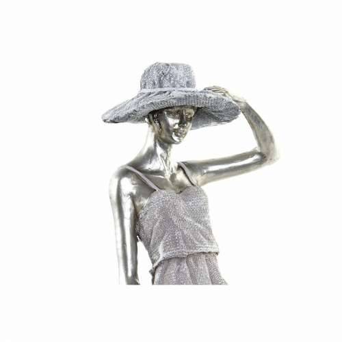 Ukrasna figura DKD Home Decor Dama Srebrna Bicikl Metal Smola (27,5 x 9,5 x 34,5 cm) Cijena