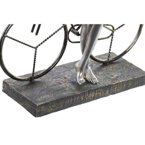Ukrasna figura DKD Home Decor Dama Srebrna Bicikl Metal Smola (27,5 x 9,5 x 34,5 cm) Cijena