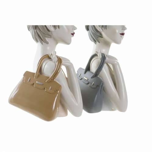 Ukrasna figura DKD Home Decor Dama Roza Bijela 15 x 15 x 27,5 cm (2 kom.) Cijena