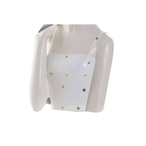 Ukrasna figura DKD Home Decor Dama Roza Bijela 15 x 15 x 27,5 cm (2 kom.) Cijena