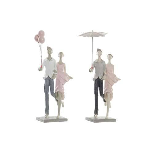 Ukrasna figura DKD Home Decor Siva Roza 18 x 10 x 37 cm Partner (2 kom.) Cijena