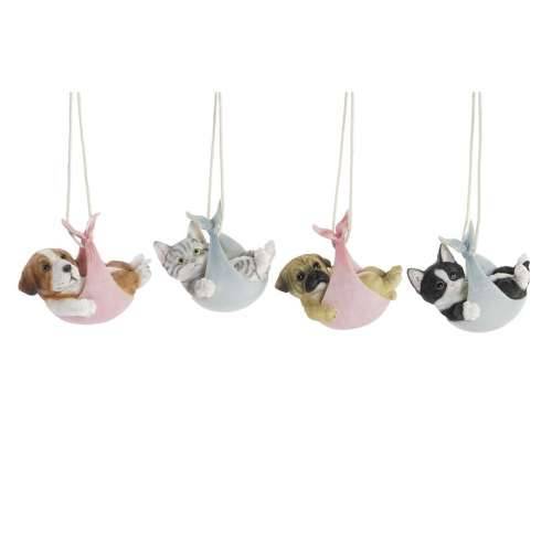 Ukrasna figura DKD Home Decor Pisana Pas 18 x 12,5 x 16 cm (4 kom.) Cijena