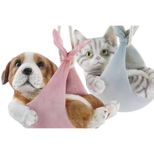Ukrasna figura DKD Home Decor Pisana Pas 18 x 12,5 x 16 cm (4 kom.) Cijena