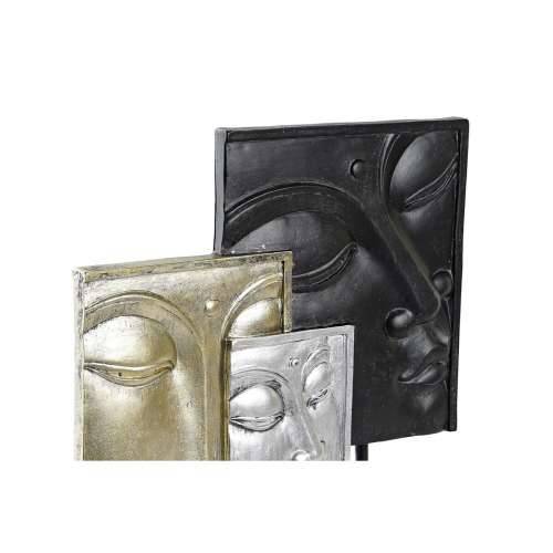 Ukrasna figura DKD Home Decor Crna zlatan Buda Orijentalno 22,5 x 8 x 30,7 cm (2 kom.) Cijena