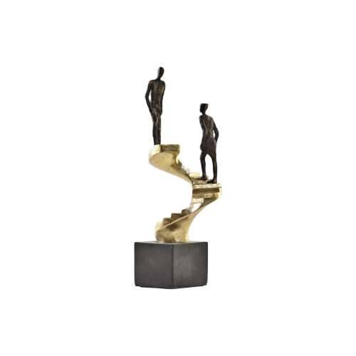 Ukrasna figura DKD Home Decor zlatan Smola Tamno sivo Stepenište moderan (14 x 14 x 41,5 cm) Cijena