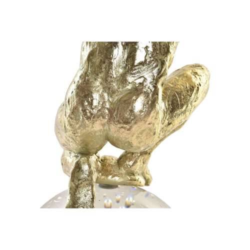 Ukrasna figura DKD Home Decor Kristal zlatan Smola Moški (28 x 12 x 38 cm) Cijena