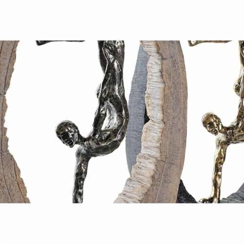 Ukrasna figura DKD Home Decor 24 x 8 x 36 cm Crna zlatan (2 kom.) Cijena