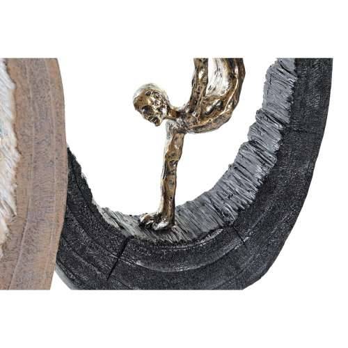 Ukrasna figura DKD Home Decor 24 x 8 x 36 cm Crna zlatan (2 kom.) Cijena