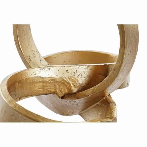 Ukrasna figura DKD Home Decor zlatan Apstraktno 24 x 16 x 18 cm Cijena