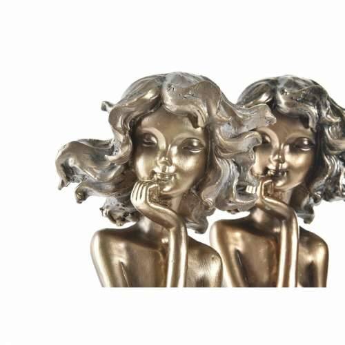 Ukrasna figura DKD Home Decor 9 x 10 x 35 cm Dama Crvena zlatan Turkizno (2 kom.) Cijena
